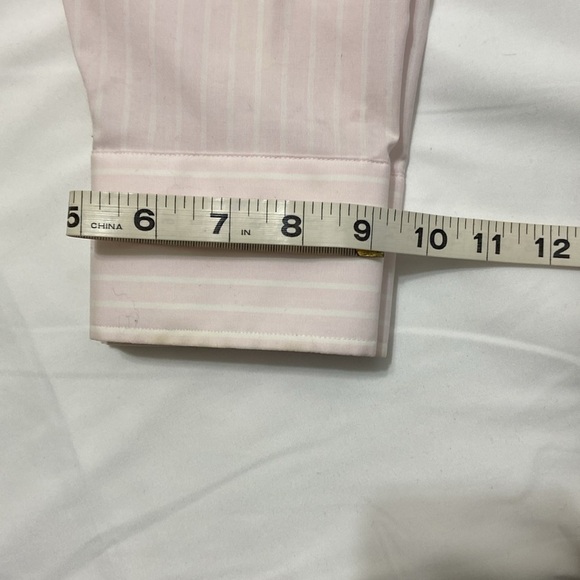 J.CREW,MEN,LIGHT PINK,PIN STRIPE,LONG SLEEVE,LUDLOW,DRESS SHIRT. SIZE-16 1/2, 35 - Picture 9 of 11